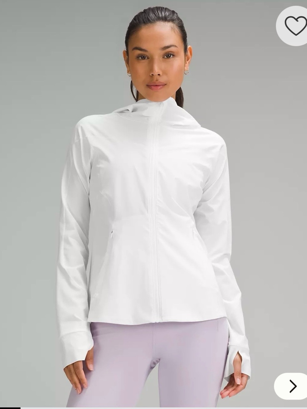 lululemon athletica White Mist Over Windbreaker Sz 4